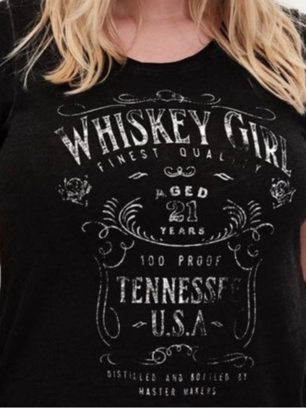 Torrid Whiskey Girl Graphic Crew Neck Tee 14/16